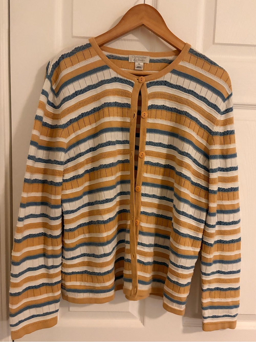 Christopher and Banks Striped Cardigan